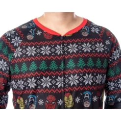 Marvel Adult Superhero Trio Ugly Sweater Print One Piece Pajama Union Suit Multi 12 Marvel Adult Superhero Trio Ugly Sweater Print One Piece Pajama Union Suit Multi -Intimo GUEST 5bdc3f8d 0e88 4c67 95a6 f03a7db3d4c7