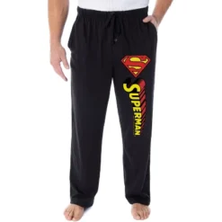 DC Comics Men's Classic Superman S Symbol And Script Loungewear Pajama Pants Black -Intimo GUEST 60839aed 5824 4b12 bee7 703492d6bb58