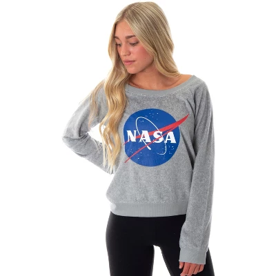 NASA Meatball Logo Juniors' Loungewear Long Sleeve Lounge Sleep Top NASA Meatball Logo 6 NASA Meatball Logo Juniors' Loungewear Long Sleeve Lounge Sleep Top NASA Meatball Logo - Image 4