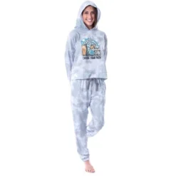 Star Wars Mandalorian Baby Yoda & Ahsoka Tano Womens' Cropped Hoodie Pajama Jogger Set Grey -Intimo GUEST 64d09526 5e83 4bfe 990c be08f4dd78ad