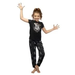 Harry Potter Hermione Hogwarts Crest Athletic Jogger Pajama 2pc Set