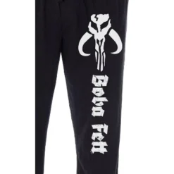 Star Wars Men's Boba Fett And Mythosaur Skull Crest Sleep Pajama Pants