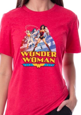 DC Womens' Wonder Woman Through The Ages Sleep Pajama Set Shirt And Pants Multicolored 4 DC Womens' Wonder Woman Through The Ages Sleep Pajama Set Shirt And Pants Multicolored - Image 2