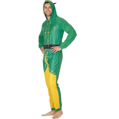 INTIMO Elf The Movie Mens Buddy The Elf One Piece Costume Pajama Set 4 INTIMO Elf The Movie Mens Buddy The Elf One Piece Costume Pajama Set - Image 2