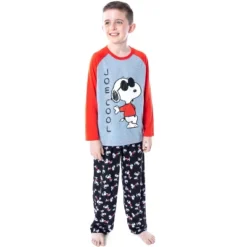 Peanuts Boys' Joe Cool Snoopy Pajamas Raglan Shirt And Pant Sleepwear Set 7 Peanuts Boys' Joe Cool Snoopy Pajamas Raglan Shirt And Pant Sleepwear Set -Intimo GUEST 671820bc 0ba2 4814 aaf9 88e6c5cd30b2
