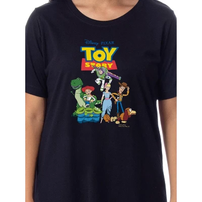 Disney Womens' Toy Story Movie Film Characters Nightgown Sleep Pajama Shirt Black 3 Disney Womens' Toy Story Movie Film Characters Nightgown Sleep Pajama Shirt Black