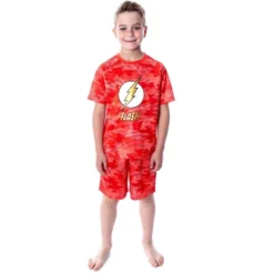 DC Comics Boys' Justice League Digital Camo The Flash 2 PC Pajama Set Red -Intimo GUEST 68ded244 7880 4b32 a677 16d2beea3ddd