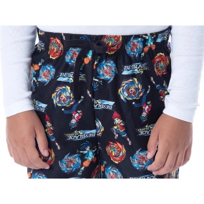 Beyblade Burst Super King Boys' Spinner Tops Character Kids Pajama Pants Black 5 Beyblade Burst Super King Boys' Spinner Tops Character Kids Pajama Pants Black - Image 3