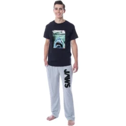 Jaws Mens' Classic Film Movie Title Logo Distressed Sleep Pajama Set Multicolored -Intimo GUEST 6bf58c2f 86ae 49e1 a31a 8dbc6dc9510d