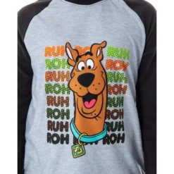Scooby Doo Boys' PJS Ruh-Roh! Pajamas Raglan Shirt And Pants Sleep Set