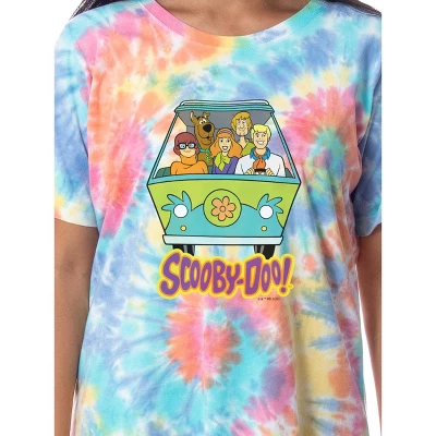 Scooby-Doo Womens' The Gang Mystery Machine Nightgown Sleep Pajama Shirt Multicolored 3 Scooby-Doo Womens' The Gang Mystery Machine Nightgown Sleep Pajama Shirt Multicolored