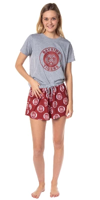 Saved By The Bell Womens' Bayside Tigers High Logo Sleep Pajama Set Shorts Multicolored