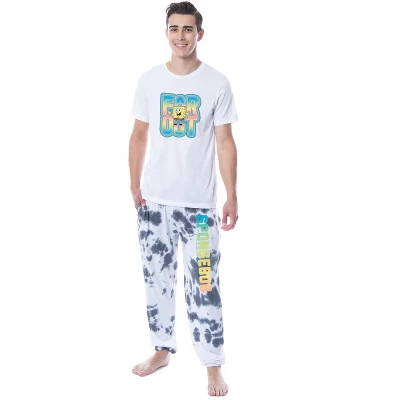 Nickelodeon SpongeBob SquarePants Mens' Far Out Sleep Pajama Set Multicolored 6 Nickelodeon SpongeBob SquarePants Mens' Far Out Sleep Pajama Set Multicolored - Image 4