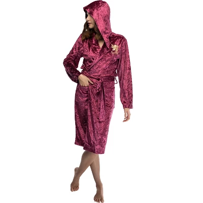 Harry Potter Womens Velvet Robe Hogwarts Houses 3 Harry Potter Womens Velvet Robe Hogwarts Houses