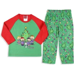 Peanuts Toddler Boys' Christmas Holiday Season Sing Along Sleep Pajama Set Green -Intimo GUEST 6f8581e6 1fcd 4d4b 8b79 607cefed2f6e