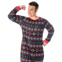 Marvel Adult Superhero Trio Ugly Sweater Print One Piece Pajama Union Suit Multi 11 Marvel Adult Superhero Trio Ugly Sweater Print One Piece Pajama Union Suit Multi -Intimo GUEST 7011da14 37fb 4864 9fe7 52d2d41fbcf0