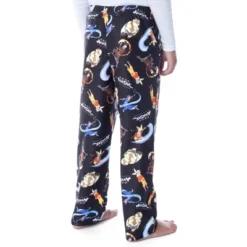 Nickelodeon Boys' Avatar The Last Airbender Cartoon Character Pajama Pants Black