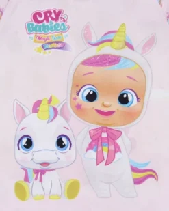 Cry Babies Magic Tears Girls' Show Unicorn Sleep Pajama Dress Nightgown Pink