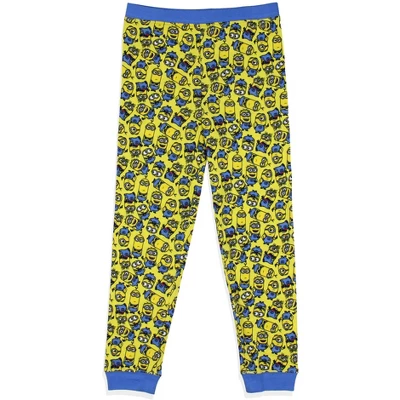 Despicable Me Boys' Minions Crew Bob Stuart Phil Kevin Sleep Pajama Set Yellow 5 Despicable Me Boys' Minions Crew Bob Stuart Phil Kevin Sleep Pajama Set Yellow - Image 3