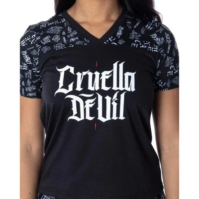 Disney Villains Women's Cruella De Vil 2 Piece Jogger Pajama Set Bad Girls Club 3 Disney Villains Women's Cruella De Vil 2 Piece Jogger Pajama Set Bad Girls Club