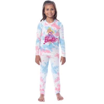 Barbie Girls' Princess Doll Unicorn Unisex Child 2 Piece Sleep Pajama Set Multicolored 6 Barbie Girls' Princess Doll Unicorn Unisex Child 2 Piece Sleep Pajama Set Multicolored - Image 4