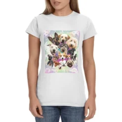 Cute Puppies And Dogs Pop Art Collage Womens Shirt Puppies Galore Tee White -Intimo GUEST 7cd8945c 2beb 4ce0 812a b60916233265