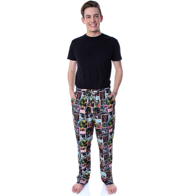 Star Wars Men's Comic Book Allover Pattern Sleep Lounge Pajama Pants Classic Comic Panels 3 Star Wars Men's Comic Book Allover Pattern Sleep Lounge Pajama Pants Classic Comic Panels