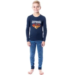 DC League Of Super-Pets Unisex Boys Girls Superman Krypto Sleep Pajama Set Blue -Intimo GUEST 7f80f38a 68da 4832 b6ba a1db747bdb0c