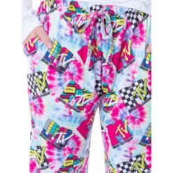 MTV Womens' Music Television Vintage '80s Logos Tie Dye Sleep Pajama Pants Multicolored -Intimo GUEST 8016180f f4a0 479f a60f 75868b6db13f