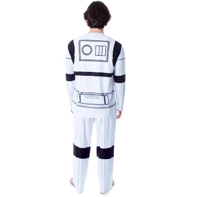 Star Wars Men's Stormtrooper Costume Long Sleeve Shirt And Pants Pajama Set White 3 Star Wars Men's Stormtrooper Costume Long Sleeve Shirt And Pants Pajama Set White
