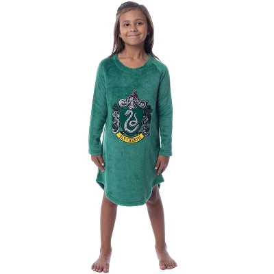 Harry Potter Girls' Hogwarts Houses Crest Raglan Pajama Nightgown-All Houses 8 Harry Potter Girls' Hogwarts Houses Crest Raglan Pajama Nightgown-All Houses - Image 6