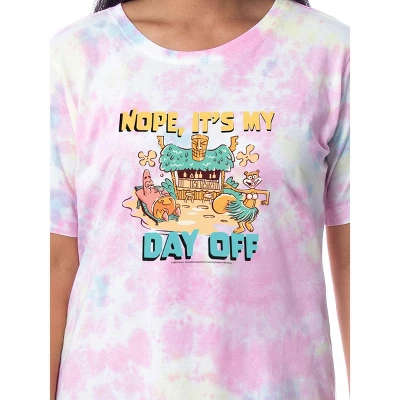 Nickelodeon SpongeBob SquarePants Womens' Nightgown Sleep Pajama Shirt Multicolored 3 Nickelodeon SpongeBob SquarePants Womens' Nightgown Sleep Pajama Shirt Multicolored