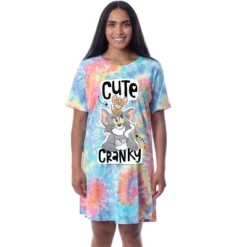 Tom And Jerry Womens' Cute Cranky Tie-Dye Nightgown Sleep Pajama Shirt Multicolored 7 Tom And Jerry Womens' Cute Cranky Tie-Dye Nightgown Sleep Pajama Shirt Multicolored -Intimo GUEST 89f40d2c 04de 419c 9557 bc73f5d9e812