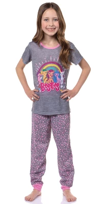 My Little Pony: A New Generation Girls' Sunny Starscout Friends Pajama Set Grey