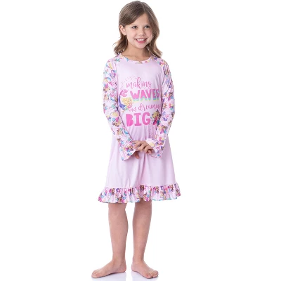 Mattel Girls' Barbie Making Waves Dreaming Sleep Pajama Dress Nightgown Pink 6 Mattel Girls' Barbie Making Waves Dreaming Sleep Pajama Dress Nightgown Pink - Image 4