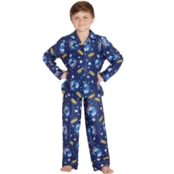 The Polar Express Kids Believe Button-Front Coat Shirt And Pants Pajama Set -Intimo GUEST 8cc266a4 c13b 4f03 b233 f0b8e12cd1b0
