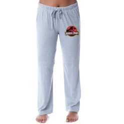 Jurassic Park Womens' Dinosaur Film Movie Title Logo Sleep Pajama Pants Grey -Intimo GUEST 8cc738cf b0c1 44d3 a0cc c11d9f03fb10