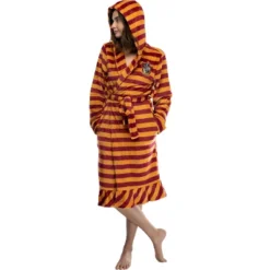 Harry Potter Juniors' Striped Ruffle Hooded Plush Fleece Robe 12 Harry Potter Juniors' Striped Ruffle Hooded Plush Fleece Robe -Intimo GUEST 8ddf0ba0 9a0d 4d70 aaa1 7da66cea7a37