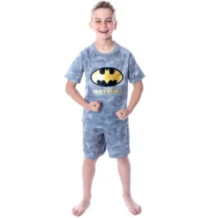 DC Comics Boys' Justice League Digital Camo Batman 2 PC Pajama Set Grey -Intimo GUEST 8dec11e6 88a9 45c6 b6b9 896767a14a5e