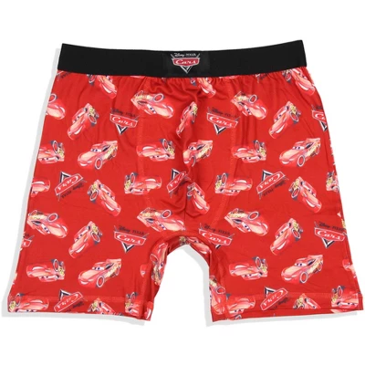 Disney Mens' 2 Pack Cars Film Movie Boxers Underwear Boxer Briefs Multicolored 3 Disney Mens' 2 Pack Cars Film Movie Boxers Underwear Boxer Briefs Multicolored