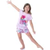 Dreamworks Trolls Girls' Poppy Happy Sleep Pajama Set Shorts Crewneck Multicolored