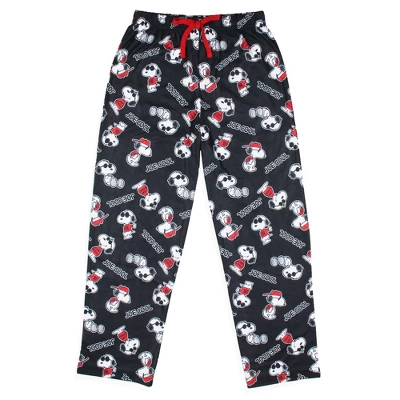 Peanuts Boys' Joe Cool Snoopy Character Tossed Print Sleep Pajama Pants Black 6 Peanuts Boys' Joe Cool Snoopy Character Tossed Print Sleep Pajama Pants Black - Image 4