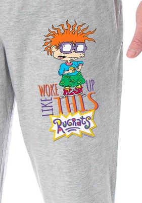 Nickelodeon Men's Rugrats Chuckie Finster Woke Up Like This Pajama Pants Heather Grey 4 Nickelodeon Men's Rugrats Chuckie Finster Woke Up Like This Pajama Pants Heather Grey - Image 2