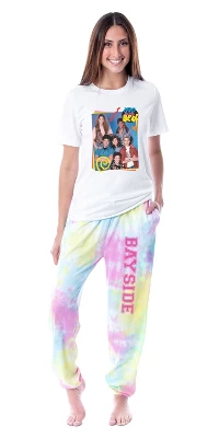 Saved By The Bell Womens' Character Bayside TV Show Sleep Pajama Set Multicolored 6 Saved By The Bell Womens' Character Bayside TV Show Sleep Pajama Set Multicolored - Image 4