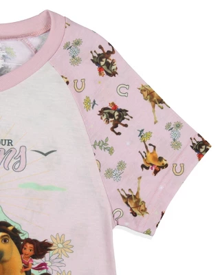 Girls' Spirit Untamed Movie Believe In Your Dreams Nightgown Sleep Pajama Pink 4 Girls' Spirit Untamed Movie Believe In Your Dreams Nightgown Sleep Pajama Pink - Image 2