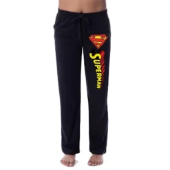 DC Comics Womens' Superman Logo Icon Classic Sleep Pajama Pants Black -Intimo GUEST 985640b8 e992 4215 81b5 77e0050bb7c5