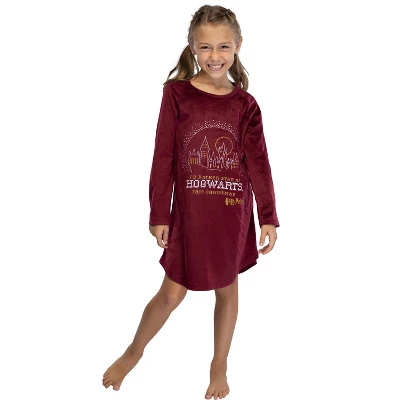 Harry Potter Nightgown I'd Rather Stay At Hogwarts This Christmas Girl's Pajamas 5 Harry Potter Nightgown I'd Rather Stay At Hogwarts This Christmas Girl's Pajamas - Image 3