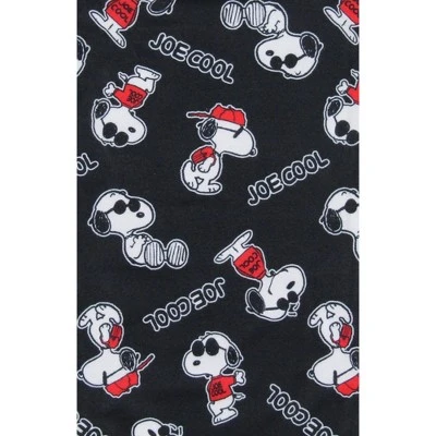 Peanuts Boys' Joe Cool Snoopy Character Tossed Print Sleep Pajama Pants Black 4 Peanuts Boys' Joe Cool Snoopy Character Tossed Print Sleep Pajama Pants Black - Image 2