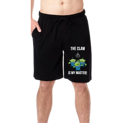 Disney Mens' Toy Story Movie Aliens The Claw Is My Master Pajama Shorts Black 6 Disney Mens' Toy Story Movie Aliens The Claw Is My Master Pajama Shorts Black - Image 4