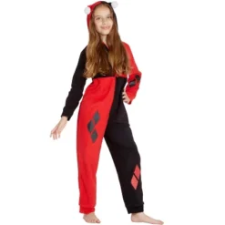 DC Comics Girls' Harley Quinn Costume One Piece Union Suit Pajama Outfit 7 DC Comics Girls' Harley Quinn Costume One Piece Union Suit Pajama Outfit -Intimo GUEST 9dc821fc 503c 4d75 8458 9a46453fd865